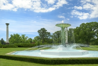 Large Bronze Fountain Called the Fountain of Peace