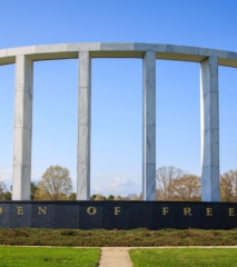 Garden of Freedom Colonnade in Pinelawn Cemetery