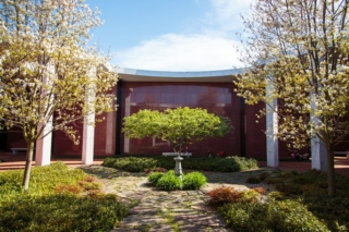 Mausoleum Atrium Sculpture and Trees