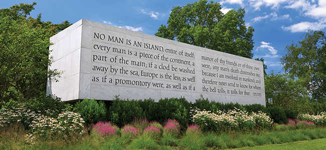 Pinelawn John Donne Memorial Sculpture by Ismar David