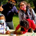 child doing arts and crafts