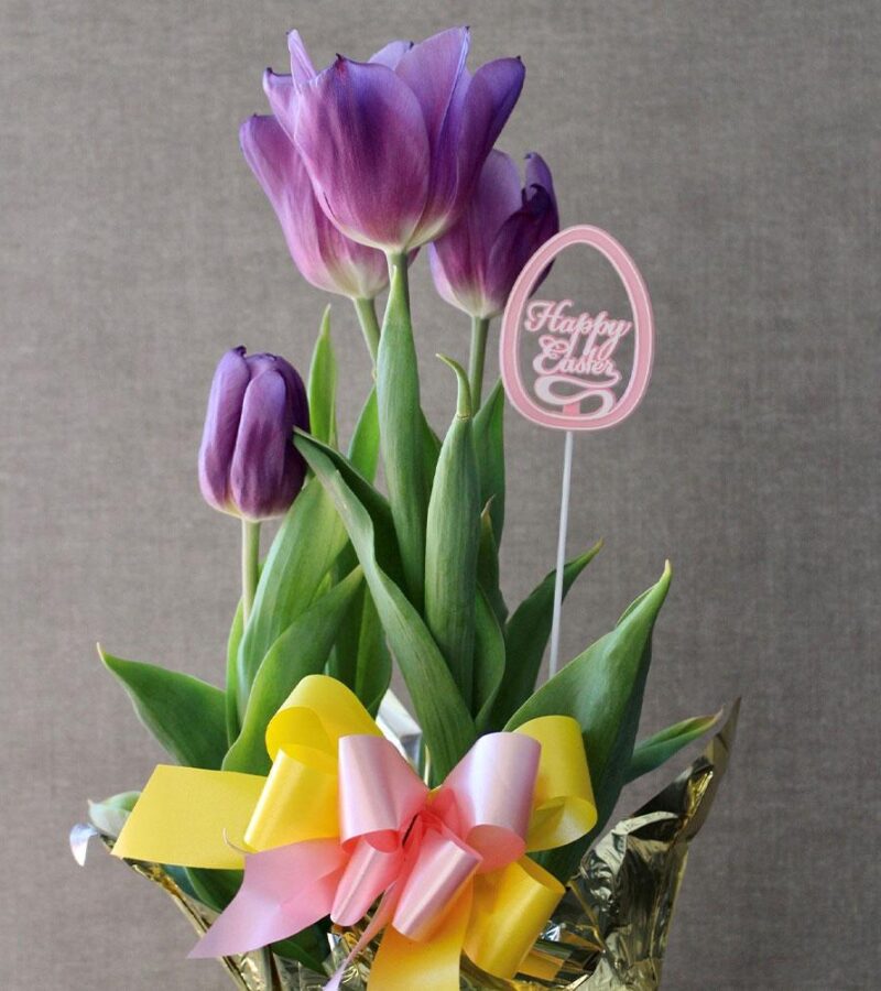 Easter tulips bouquet
