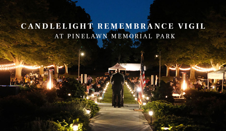 Candlelight remembrance vigil at Pinelawn Memorial Park