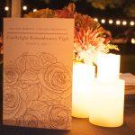 Candlelight Remembrance Vigil pamphlet with candlelight